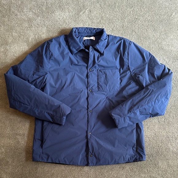 HUCKBERRY- Hill City Men's Thermal Light Shirt Jacket Blue Size Medium - Picture 1 of 16